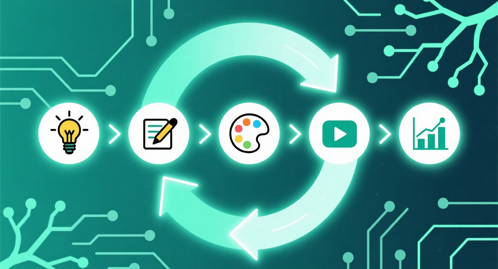 智能工作流程图示意